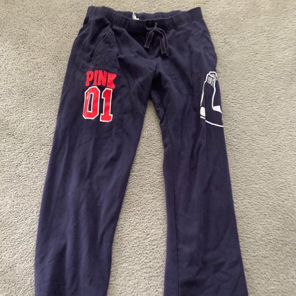 Pink Victoria’s Secret Boston Red Sox sweatpants